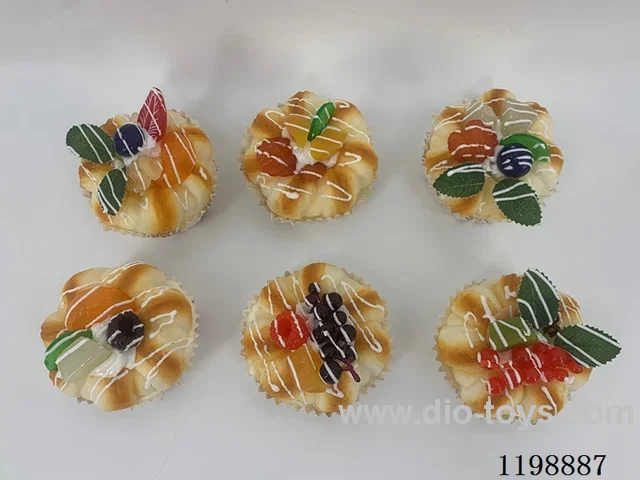 Simulation Fruit Bread Refrigerator Sticker