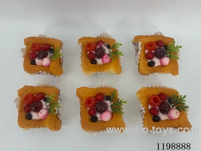 Simulation Fruit Bread Refrigerator Stickers