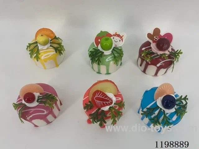 Simulation Round Cream Cake Refrigerator Stickers