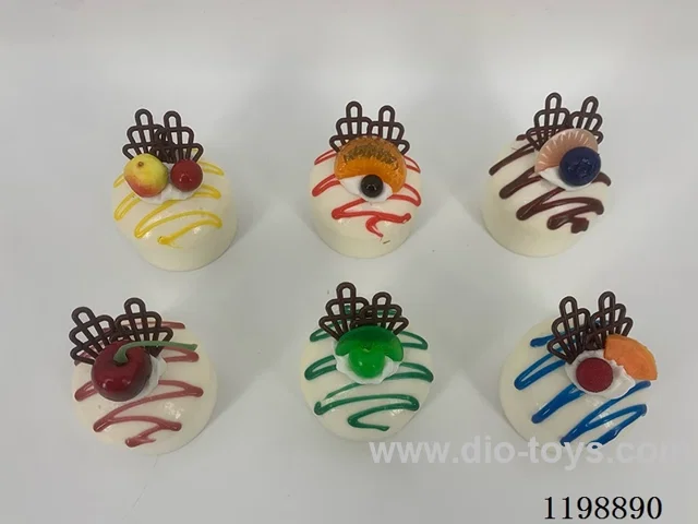 Simulation Round Cream Cake Refrigerator Stickers