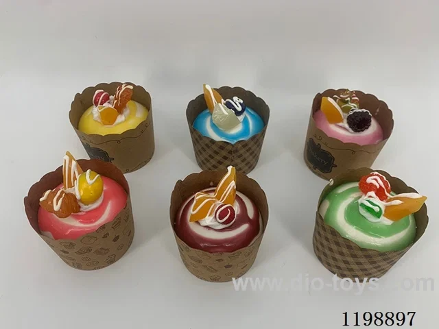 Simulation Paper Cup Fruit Ice Cream Refrigerator Sticker