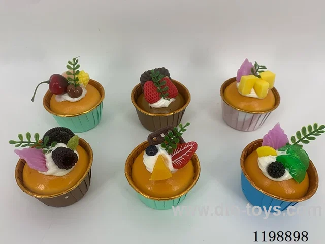 Simulation Cup Fruit Chocolate Cake Refrigerator Stickers