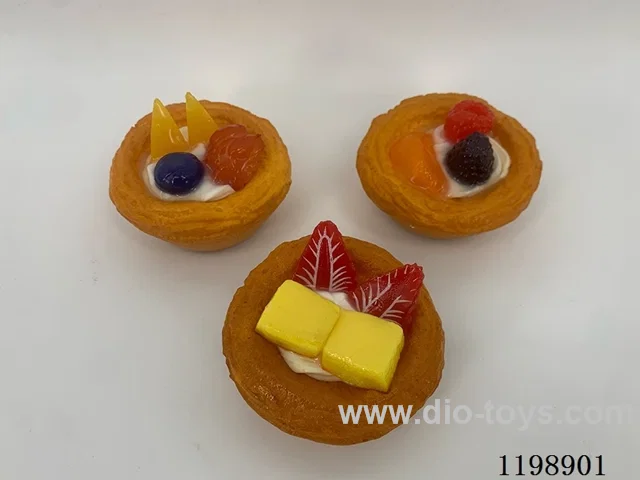 Simulation Fruit Tart Refrigerator Stickers