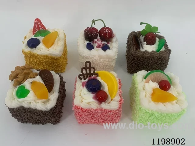 Simulation Fruit Cream Cake Refrigerator Stickers