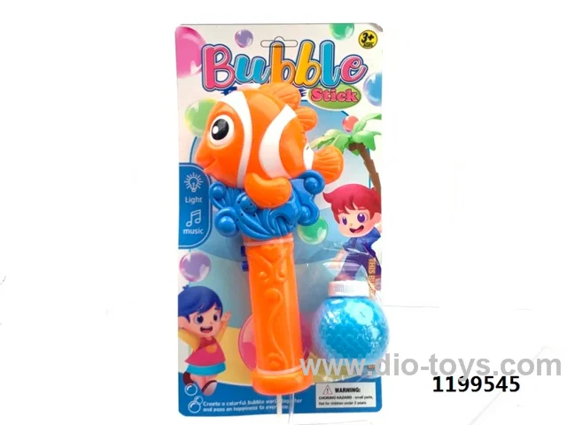 ELECTRIC CLOWNFISH MUSIC BUBBLE STICK IN BLISTER CARD