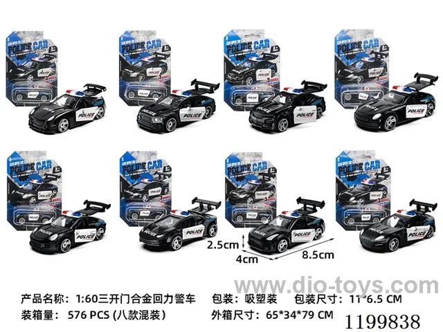1：60 pull back alloy car