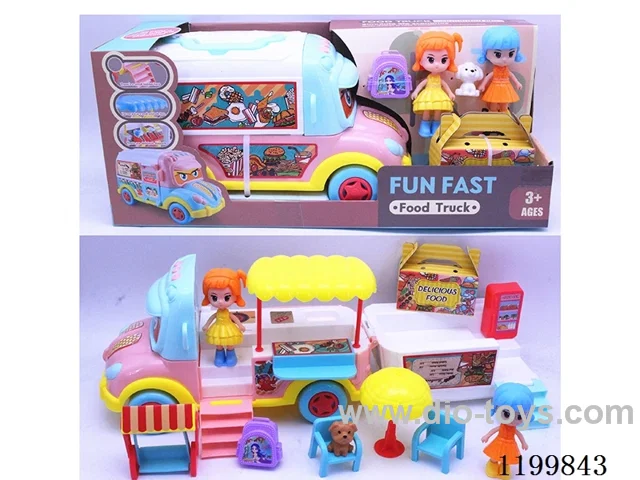 Girls Play House Flip Top Food Truck Set (2 Mixed)
