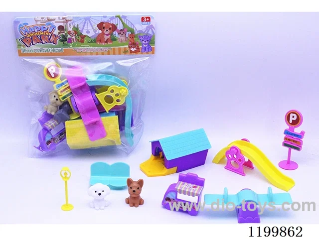 Puppy Cabin Playground Scenario Set