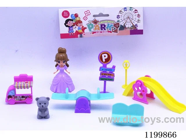Princess Bear Slide Teeter Totter Set