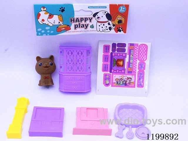 Cute Dog Play House DIY Furniture Set (2 Mixed)