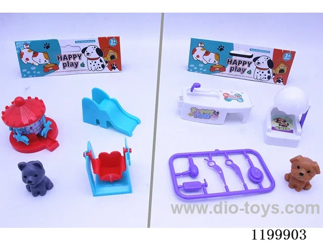 Kitten Paradise/Pet Grooming Scene Set for Dogs (2 Mixed Pack)