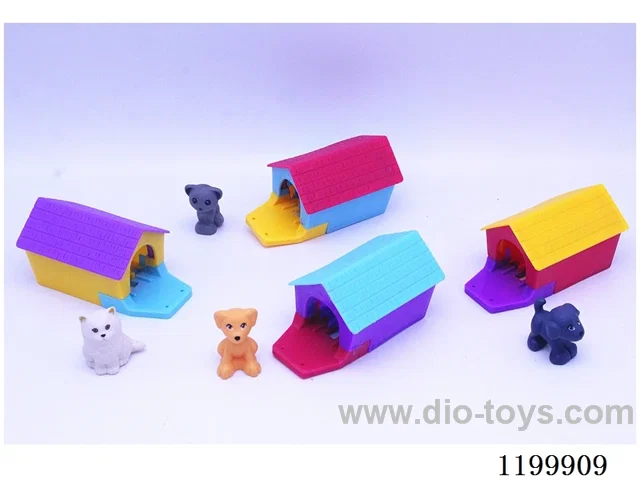 Cat & Dog Cottage (4 models animal mixed)