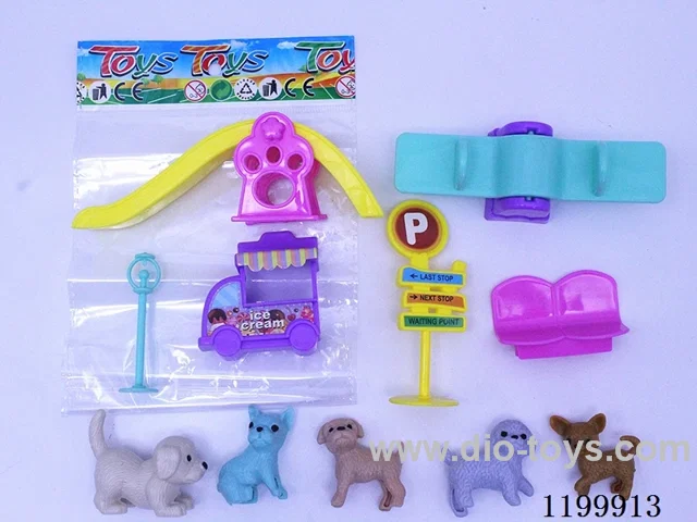5PCS Puppy Slide Seesaw Set
