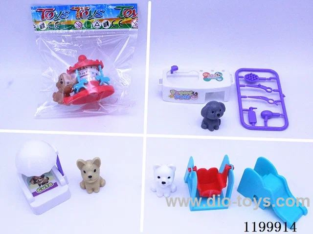 Dog Small Paradise/Pet Grooming Play House (4 models mixed)