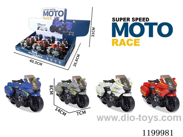 1：14 inertia motorcycle 12PCS