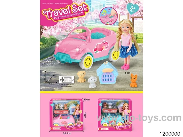 6 inch Barbie Car Set