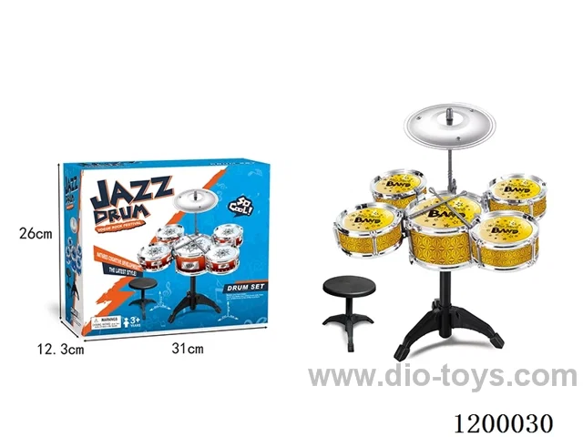 drum set in color box