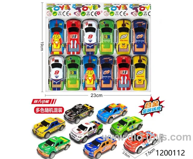 12pcs pull back car/random mix
