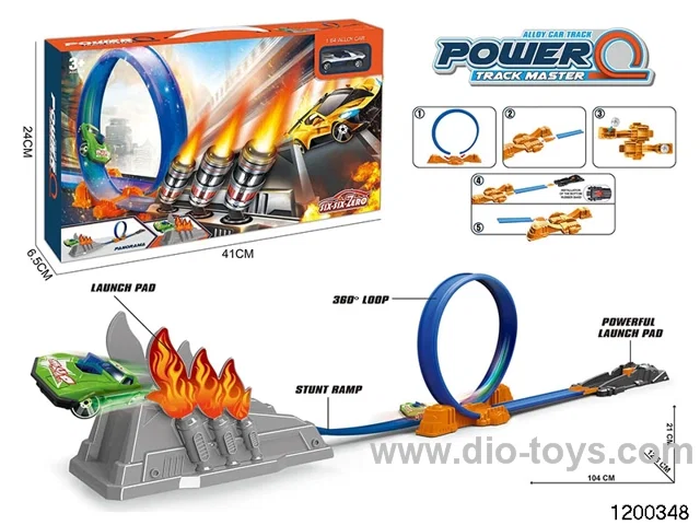 Alloy Slingshot Fire Racing Track Set