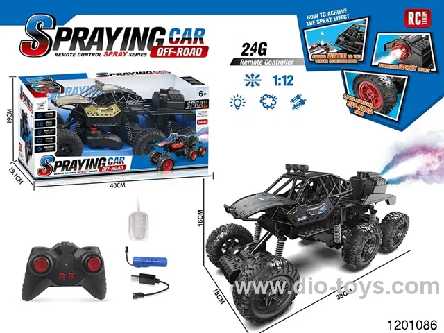 1:12 2.4G 6ch alloy RC car with light