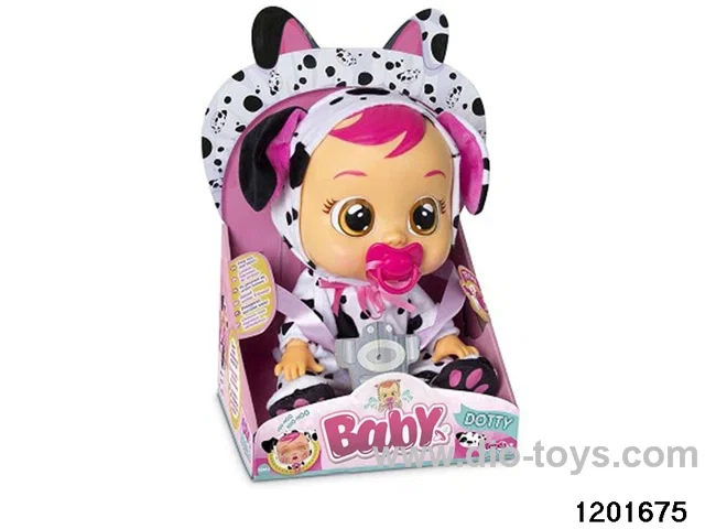 14-inch  crying baby doll with music/baby teat