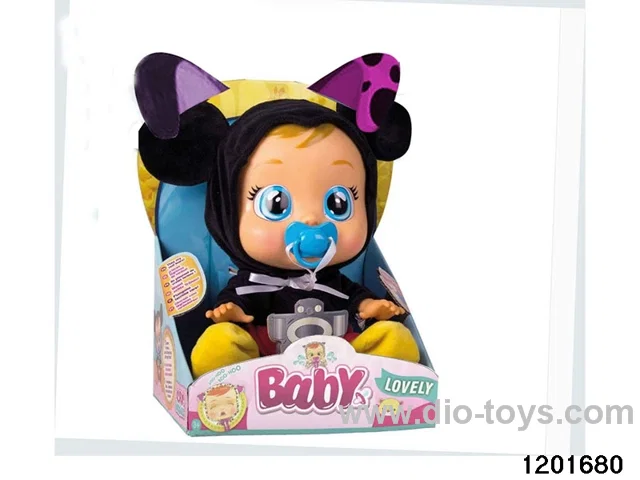 14-inch  crying Mickey baby doll with baby teat/cry/music functions