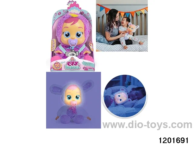 14-inch  baby doll with baby teat/cry/music/water-absoring bottle /lightfunctions