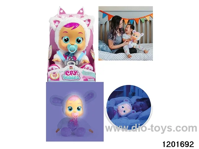 14-inch  baby doll with baby teat/cry/music/water-absoring bottle /lightfunctions