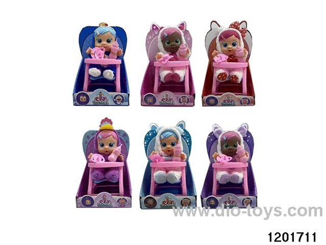 10-inch  baby doll with baby teat/cry/music/light //water-absoring bottle functions