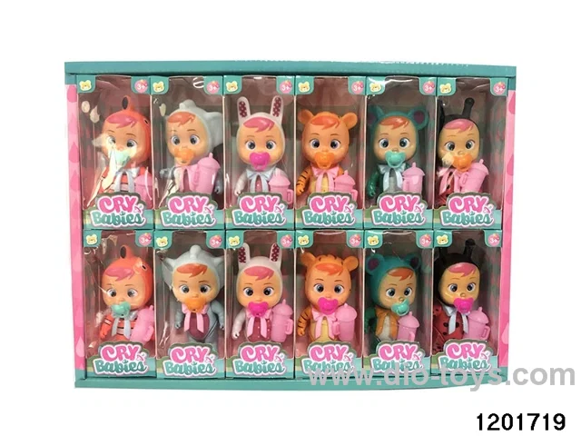 6-inch baby doll with cry function in 12pcs display box