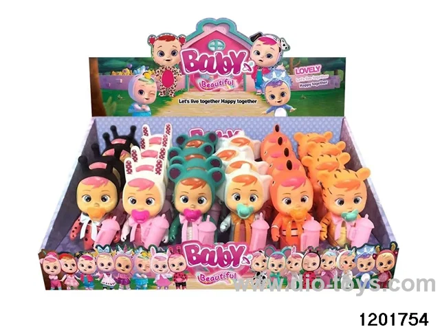 5.5-inch baby doll with baby teat and bottle/ cry /music function(6 ASST in 24PCS Display Box)