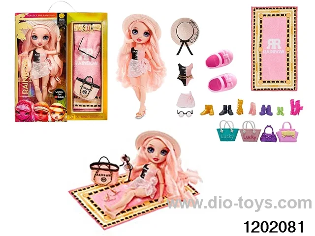 10 inch 12 jointed real body doll set in window box