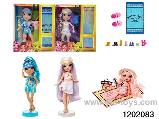 10 inch 12 jointed real body doll set in window box