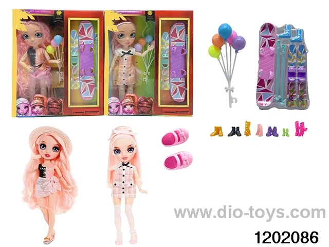 10 inch 12 jointed real body doll set in window box