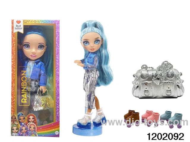 16 inch doll set with lights and music in window box