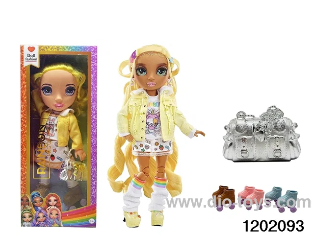 16 inch doll set with lights and music in window box