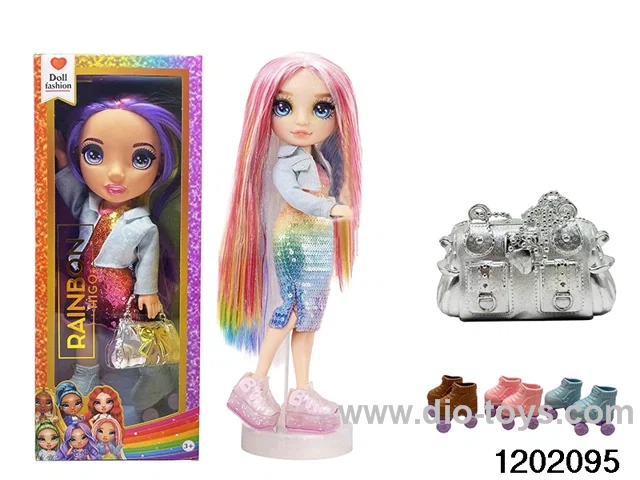 16 inch doll set with lights and music in window box