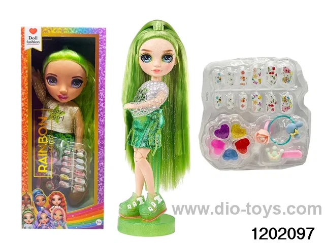 16 inch doll set with lights and music in window box