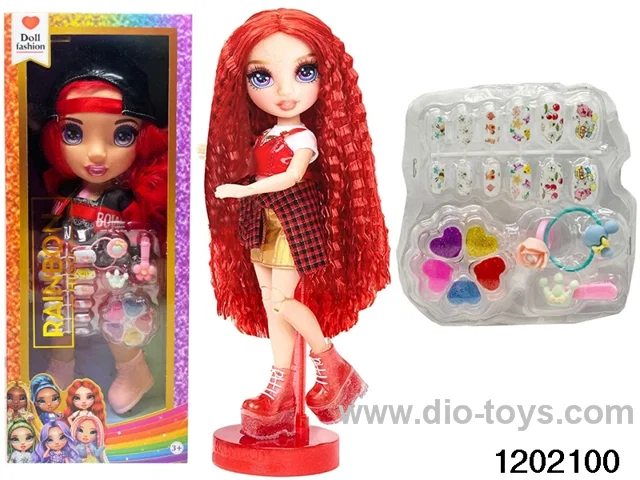 16 inch doll set with lights and music in window box