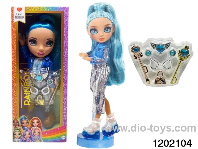 16 inch doll set with lights and music in window box