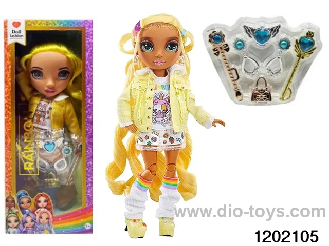 16 inch doll set with lights and music in window box