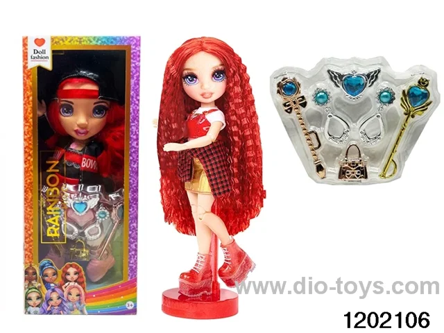 16 inch doll set with lights and music in window box