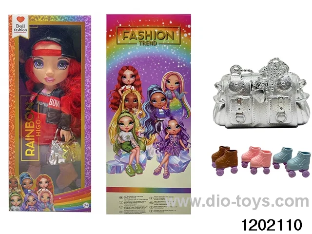 16 inch doll set with lights and music in window box