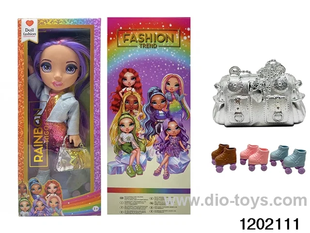 16 inch doll set with lights and music in window box