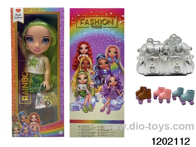 16 inch doll set with lights and music in window box