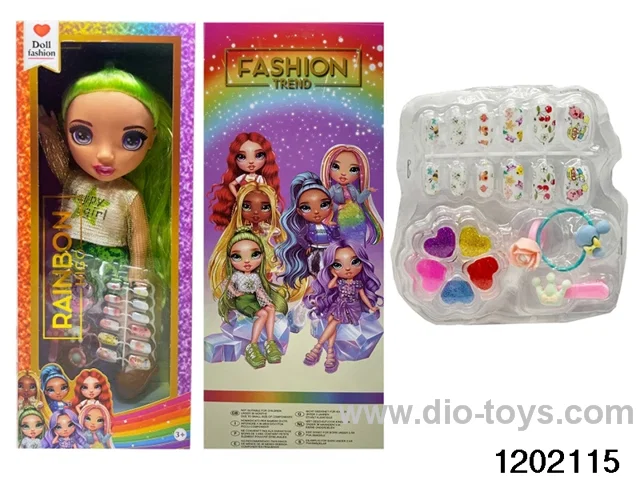 16 inch doll set with lights and music in window box