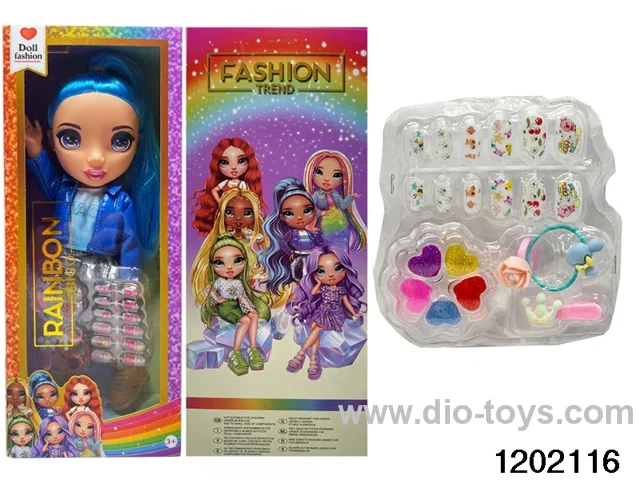 16 inch doll set with lights and music in window box