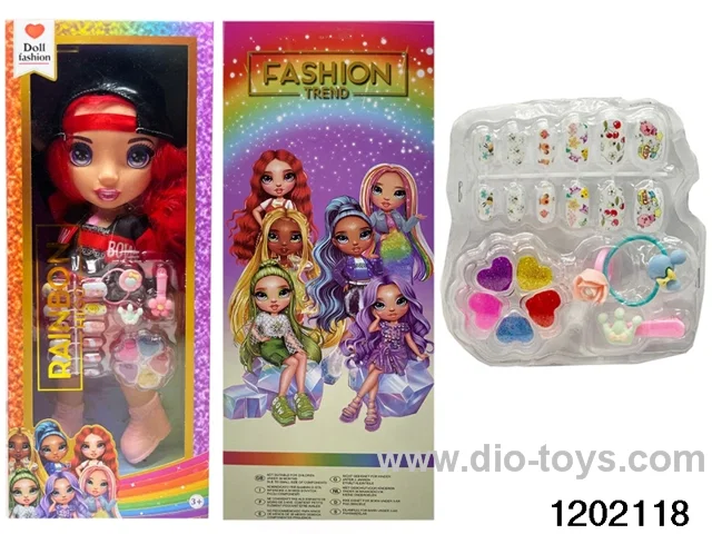 16 inch doll set with lights and music in window box
