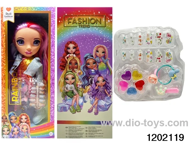 16 inch doll set with lights and music in window box