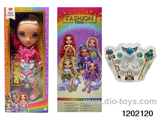 16 inch doll set with lights and music in window box
